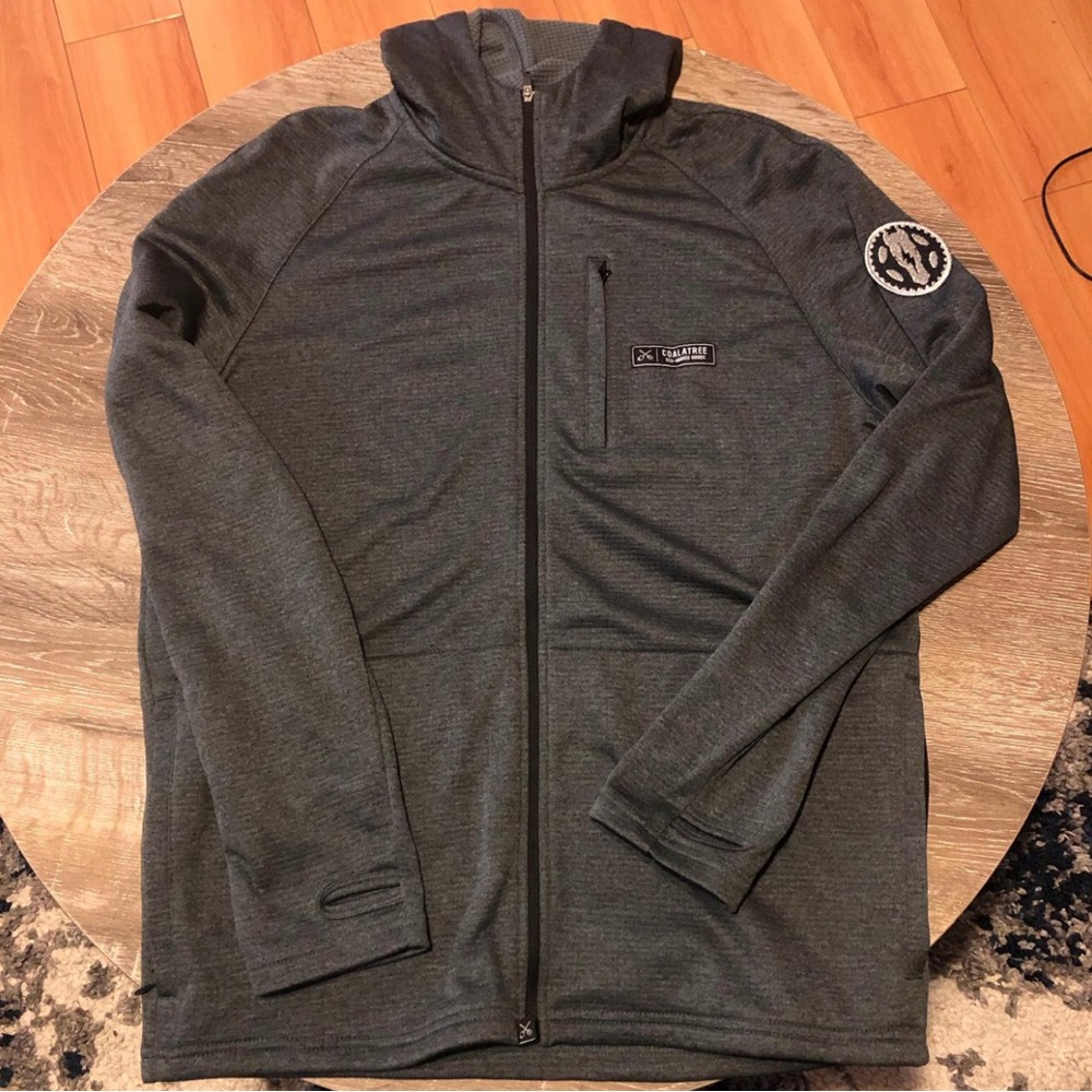 Charcoal Full-Zip Lightweight Jacket